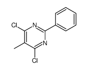 4,6-dichloro-5-methyl-2-phenylpyrimidine结构式