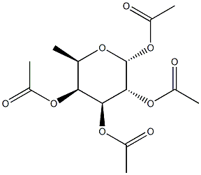 6-脱氧-ALPHA-D-吡喃半乳糖四乙酸酯结构式