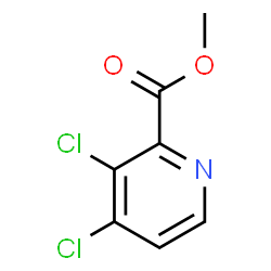 3,4-二氯吡啶-2-甲酸甲酯结构式
