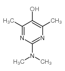 2-(dimethylamino)-4,6-dimethylpyrimidin-5-ol结构式