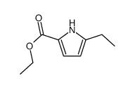 5-乙基-1H-吡咯-2-羧酸乙酯结构式