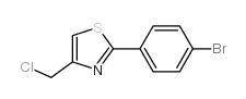 2-(4-bromophenyl)-4-(chloromethyl)-1,3-thiazole Structure