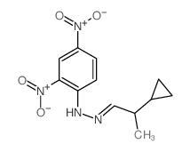 N-(2-cyclopropylpropylideneamino)-2,4-dinitro-aniline结构式