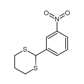 2-(3-nitrophenyl)-1,3-dithiane结构式