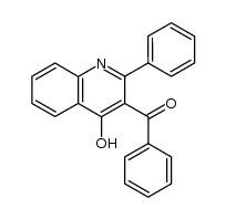 3-benzoyl-4-hydroxy-2-phenylquinoline Structure