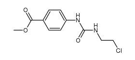 METHYL 4-(([(2-CHLOROETHYL)AMINO]CARBONYL)AMINO)BENZENECARBOXYLATE结构式