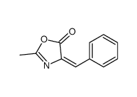 (Z)-4-亚苄基-2-甲基噁唑-5(4h)-酮结构式