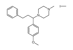 iodomethane,1-[1-(4-methoxyphenyl)-3-phenylpropyl]-4-methylpiperazine Structure