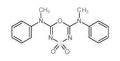 1,4,3,5-Oxathiadiazine-2,6-diamine, N,N-dimethyl-N,N-diphenyl-, 4,4-dioxide结构式