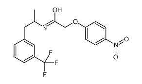 2-(4-nitrophenoxy)-N-[1-[3-(trifluoromethyl)phenyl]propan-2-yl]acetamide Structure