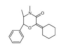 (5S,6R)-2-cyclohexylidene-4,5-dimethyl-6-phenylmorpholin-3-one Structure