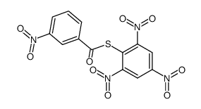 2,4,6-trinitrophenyl ester of 3-nitrobenzenecarbothioic acid结构式