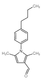 1-(4-丁基苯基)-2,5-二甲基-1H-吡咯-3-甲醛结构式