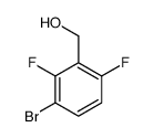 (3-溴-2,6-二氟苯基)甲醇结构式