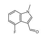 4-fluoro-1-methyl-1H-indole-3-carbaldehyde结构式