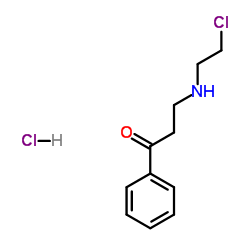 3-[(2-Chloroethyl)amino]-1-phenyl-1-propanone hydrochloride (1:1) Structure