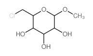 b-D-Glucopyranoside, methyl6-chloro-6-deoxy- structure