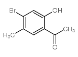 1-(4-溴-2-羟基-5-甲基苯基)乙酮结构式