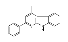 4-methyl-2-phenyl-9H-pyrido[2,3-b]indole结构式