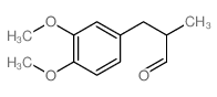Benzenepropanal,3,4-dimethoxy-a-methyl-结构式