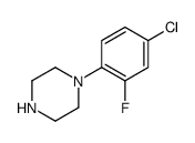 1-(4-氯-2-氟苯基)-哌嗪结构式