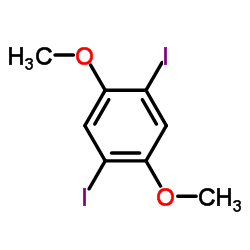 1,4-Diiodo-2,5-dimethoxybenzene Structure