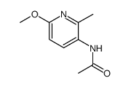 N-(6-methoxy-2-methyl-[3]pyridyl)-acetamide Structure