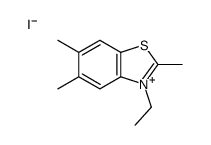 3-ethyl-2,5,6-trimethyl-1,3-benzothiazol-3-ium,iodide Structure