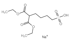 5,5-bis(ethoxycarbonyl)pentane-1-sulfonic acid Structure