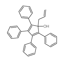 2,4-Cyclopentadien-1-ol,2,3,4,5-tetraphenyl-1-(2-propen-1-yl)- Structure