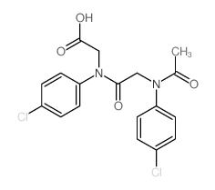 2-[[2-[acetyl-(4-chlorophenyl)amino]acetyl]-(4-chlorophenyl)amino]acetic acid结构式