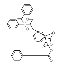 [4-(5-benzoyloxy-2-phenyl-1,3-dioxan-4-yl)-2-phenyl-1,3-dioxan-5-yl] benzoate结构式
