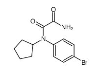 N'-(4-bromophenyl)-N'-cyclopentyloxamide结构式
