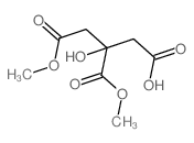 3-hydroxy-5-methoxy-3-methoxycarbonyl-5-oxo-pentanoic acid Structure