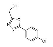 [5-(4-Chlorophenyl)-1,3,4-oxadiazol-2-yl]methanol Structure