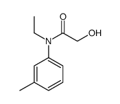 N-ethyl-2-hydroxy-N-(3-methylphenyl)acetamide结构式