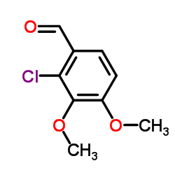 2-氯-3,4-二甲氧基苯甲醛结构式