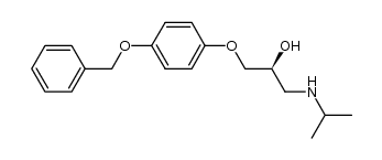 (S)-1-[p-(benzyloxy)phenoxy]-3-(isopropylamino)propan-2-ol结构式