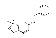 (S)-4-((S,Z)-3-(benzyloxy)but-1-en-1-yl)-2,2-dimethyl-1,3-dioxolane结构式