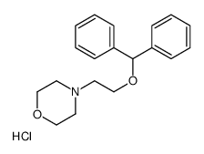 4-(2-benzhydryloxyethyl)morpholine,hydrochloride Structure