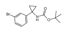 (1-(3-溴苯基)环丙基)氨基甲酸叔丁酯结构式