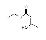 ethyl 3-hydroxypent-2-enoate结构式