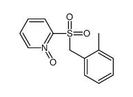 2-[(2-methylphenyl)methylsulfonyl]-1-oxidopyridin-1-ium Structure