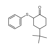 4-tert-butyl-2-phenylsulfanylcyclohexanone结构式