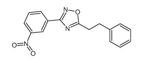 3-(3-nitrophenyl)-5-phenethyl-1,2,4-oxadiazole结构式