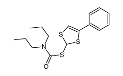 S-[(4-phenyl-1,3-dithiol-2-yl)] N,N-dipropylcarbamothioate结构式