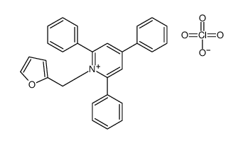 1-(furan-2-ylmethyl)-2,4,6-triphenylpyridin-1-ium,perchlorate Structure