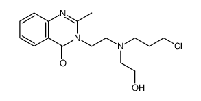 3-{2-[(3-chloro-propyl)-(2-hydroxy-ethyl)-amino]-ethyl}-2-methyl-3H-quinazolin-4-one结构式