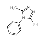 2,4-Triazole-3-thione,2,4-dihydro-5-methyl-4-phenyl-3H-1 structure
