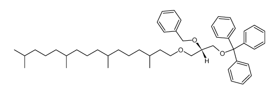 1-O-Trityl-2-O-benzyl-R,R,R-R,R,R-3-O-phytanyl-sn-glycerol结构式